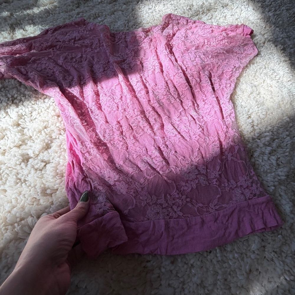Casual Zenana Outfitters Casual Pink Short Sleeve Y2K 2000s vintage women’s blou